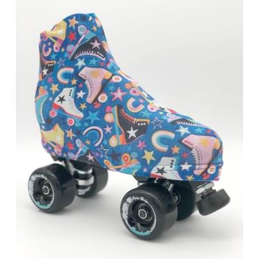 Imagem de Uniq Skates Capas para Botas de Patinação - Proteção Protetora e Elegantes de Elastano para Patins ou Patinação no Gelo (Tamanho 10, Multicolorido)