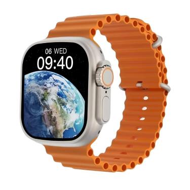 Imagem de Smartwatch Relógio Inteligente Iwo HW68 Ultra Series 8 49mm Dt8 IP68 NFC Com Gps Atende IOS Android-Unissex