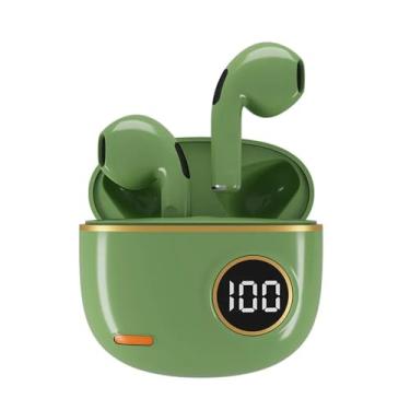 Imagem de Waillynice Fones de ouvido Bluetooth sem fio com tela LED de , fones de ouvido confortáveis com de som (verde)
