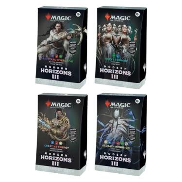 Imagem de Magic The Gathering Modern Horizons 3 Commander Deck Bundle - Inclui todos os 4 decks (Graveyard Overdrive, Tricky Terrain, Creative Energy e Eldrazi Incursion)