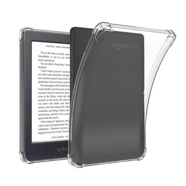 Imagem de Zrengp Capa transparente para Kobo Clara HD 15.2 cm N249 E-Reader (versão 2018), capa transparente ultrafina TPU macia traseira à prova de choque para Kobo Clara HD 15.2 cm E-book (para Kobo Clara HD6