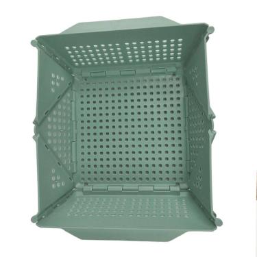 Imagem de Cesta Secar Frutas Verduras Vegetais Dobravel Cozinha Copa Pia Organizador Objetos