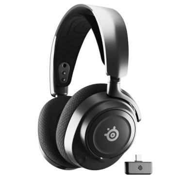 Imagem de SteelSeries Fone de ouvido Arctis Nova 7 sem fio multiplataforma para jogos — Drivers magnéticos de neodímio — 2,4 GHz + Bluetooth misturável — Bateria USB-C 38 horas — Microfone ClearCast Gen2 AI —