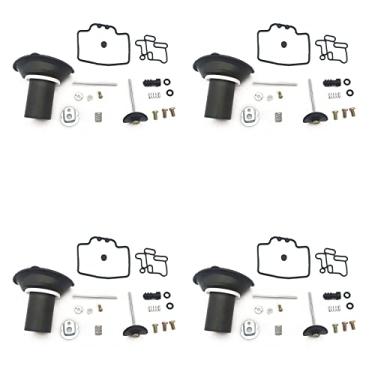 Imagem de Kit de reparo de carburador peça de diafragma de êmbolo para Yamaha Majesty 250 SG01J SG03J YP250 YP 250 (Cor: 4 conjuntos)