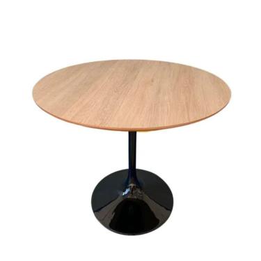 Imagem de Mesa De Jantar Tulipa Saarinen Redonda 150 Cm Tampo Jade Cores Preto