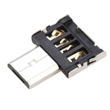 Imagem de CY Ultra Mini DM Micro USB 5 pinos OTG adaptador conector para celular tablet, cabo USB e disco flash