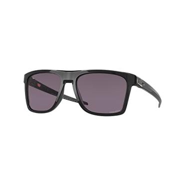 Imagem de Óculos de Sol Oakley Leffingwell 0OO9100 910001 Tam 57 / Preto - Lentes Prizm Grey
