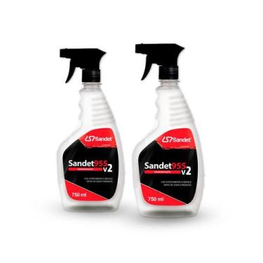 Imagem de Kit 2 Desengraxantes Automotivo Limpa Motor Óleo 750ml - Sandet
