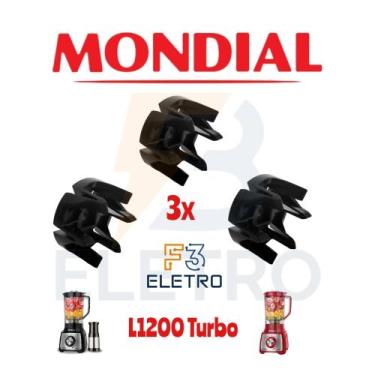 Imagem de Arraste do Copo 3 Peças Liquidificador Mondial L1-200 Turbo