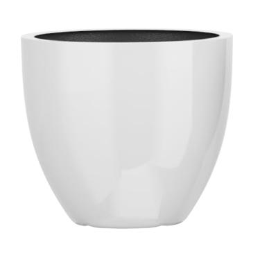 Imagem de Vaso Fibra De Vidro 45cm Viena M Estilo Vietnamita Plantas (Branco)