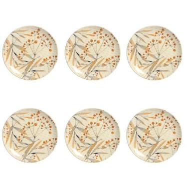 Imagem de Conjunto de Pratos de Sobremesa 06 Peças Coup Ikebana Porto Brasil