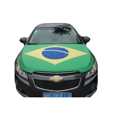 Imagem de Bandeira Do Brasil Para Capô De Carro Tecido Pano Poliéster - Real