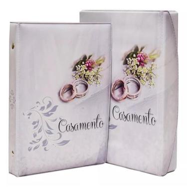 Imagem de Álbum Fotográfico Luxo Caixa Imã Casamento P/100 Fotos 15x21 - Capture
