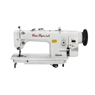 Imagem de Máquina Costura Industrial Reta Transporte Triplo 01 Agulha Direct Dri