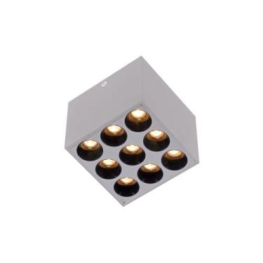 Imagem de Spot de Sobrepor Nordecor Powerus Led 18W Bivolt Branco 3000K Luz Amar