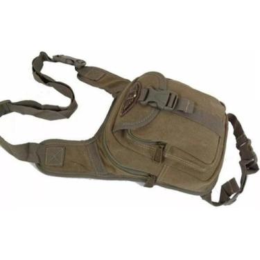 Imagem de Pochete Masculina De Perna Em Lona Ja8011 Caqui - Kvn By Sh8, Lona, Be