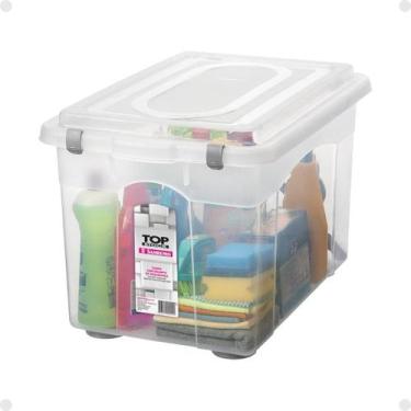 Imagem de Caixa Alta Organizadora Brinquedo Objeto Bagunça 56l Sanremo