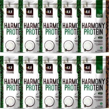 Imagem de Kit 10 Harmony Protein Coco Rakkau 600g - Vegano - Proteína