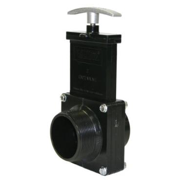 Imagem de Valterra 7206M Válvula de porta ABS, branca, 5 cm MPT x Spig, com cabo de metal