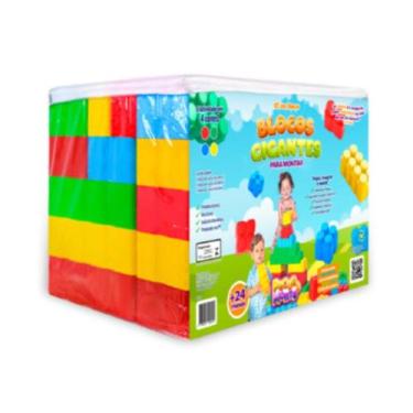 Imagem de Blocos De Montar Gigantes - 2 Kits De 50 Peças - Pegue & Monte