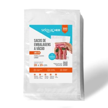 Imagem de Embalagens para Vácuo Lisa 20x25cm Pct c/ 300 un  Selovac