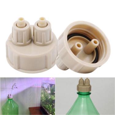 Imagem de 2 Tampas Co2 Caseiro Garrafa Padrão Manutenção Aquario Profissional - 