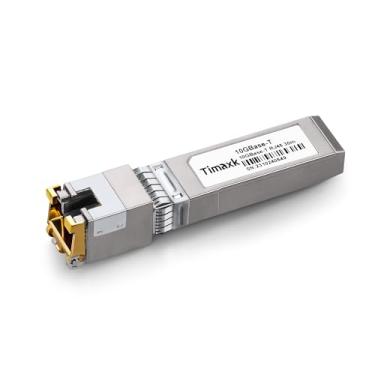 Imagem de Timaxk Transceptor 10GBase-T SFP+ para RJ-45, módulo Ethernet de cobre SFP+ de 10 Gbe, até 30 metros, compatível com Cisco, Ubiquiti, Mikrotik, D-Link, Netgear, Qnap, Linksys e mais
