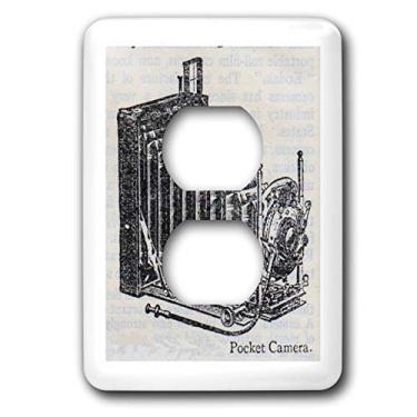 Imagem de 3dRose Capa de saída de anúncio de câmera antiga emoldurada lsp_47882_6