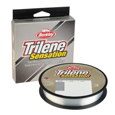 Imagem de Berkley Trilene® Sensation, transparente, 7,7 kg | Linha de pesca monofilamento de 7,7 kg, adequada para ambientes de água doce, laranja