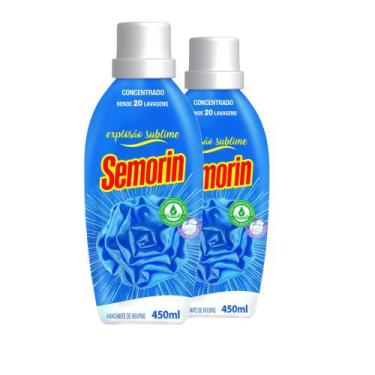 Imagem de Kit 2 Semorin Amaciante Roupas Explosão Sublime 450ml Cada
