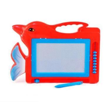 Imagem de Lousa Mágico com Caneta Magnética Infantil - Misaki, Vermelho