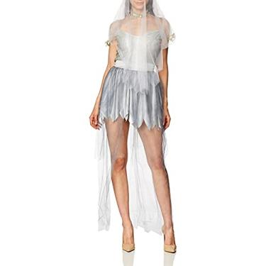 Imagem de California Costumes Noiva fantasma para adultos, Cinza, M