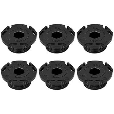 Imagem de X AUTOHAUX 6 peças de substituição de bujão de drenagem de óleo de motor de carro ABS 11137605018