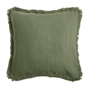 Imagem de Almofada decor frangia 45 cm ntcs b home style, VERDE, 45 x 45 cm