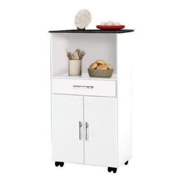 Imagem de Balcao Com Rodizios Class Bra Marm. 2 Portas + 1 Gaveta - PASSE BEM, B