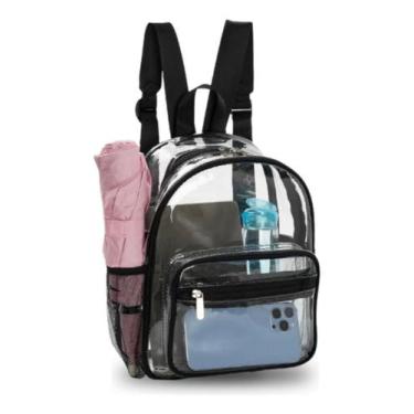 Imagem de Mochila Pequena Transparente Trabalho Passeio Moda Coreana Estilosa La