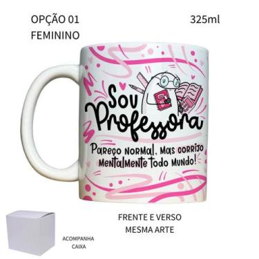 Imagem de Caneca 325ml Flork Profissões Dia Dos Professores - LARANJA E MIMOS