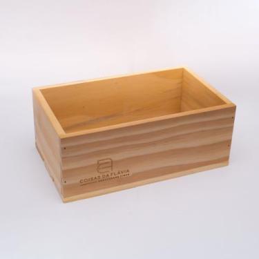 Imagem de Caixa Box Bandeja Madeira Pinus cru caixote alto - Coisas da Flávia, 2