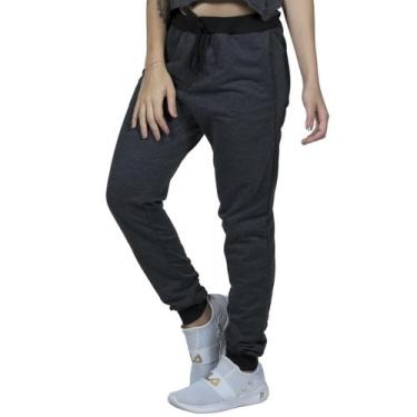 Imagem de Calça Moletom Vekyo Unissex Jogger Esportiva Flanelado, M, Chumbo, Uni