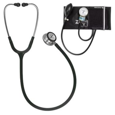 Imagem de Estetoscópio Littmann Classic lll + Esfigmomanômetro Pamed - Cores Var