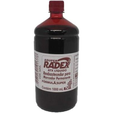 Imagem de Tinta para Marcador Permanente Reabastecedor 1000ML Vermelho - Radex