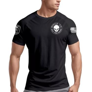 Imagem de Camiseta Dry Fit Original Masculina Caveira Bope Muscle Fit, P, Caveir