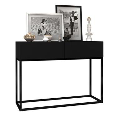 Imagem de Bancada Buffet Pequeno Eros 90cm Largura Corredor Hall De Entrada Deco