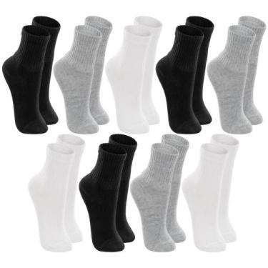 Imagem de Kit Com 9 Pares De Meias Cano Médio Infantil Lupo Original Para Menino