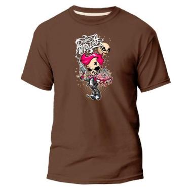 Imagem de Camiseta Básica Algodão Premium Estampa Digital Gaara Skull - NoBrand,