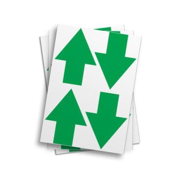 Imagem de Cartela De Adesivos Setas de Orientação Para Sinalização - PRESENTE-BR