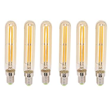 Imagem de Lâmpada Tubular LED E14 4W 2300K, Economia de Energia, Sem Cintilação, 2 Unidades T20x120, Iluminação Bonita para Quarto, T20x120, Sala de Estar, Escritório, Banheiro (GOLD)