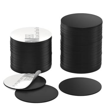 Imagem de 50 etiquetas NFC pretas NTAG215 NFC 215 etiquetas NFC cartões pretos NFC adesivos redondos 13,56 MHz NFC chip com adesivo traseiro, compatível com TagMo e telefones habilitados para NFC