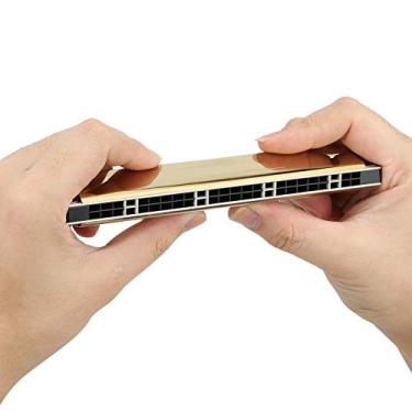 Imagem de Gaita Tremolo de 24 Buracos, Chave de Gaita Tremolo de e Profissional Tremoloharp Instrumento Musical de para Crianças Iniciantes (B)