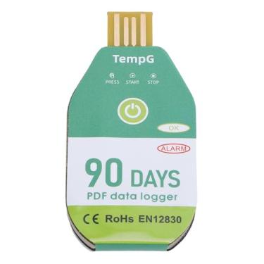 Imagem de Registrador de Dados de Temperatura USB, Gravador de Dados de Temperatura Resistente à água IP67 Termômetro de Geladeira Registrador de Dados de Temperatura Em PDF para (ABS 2)